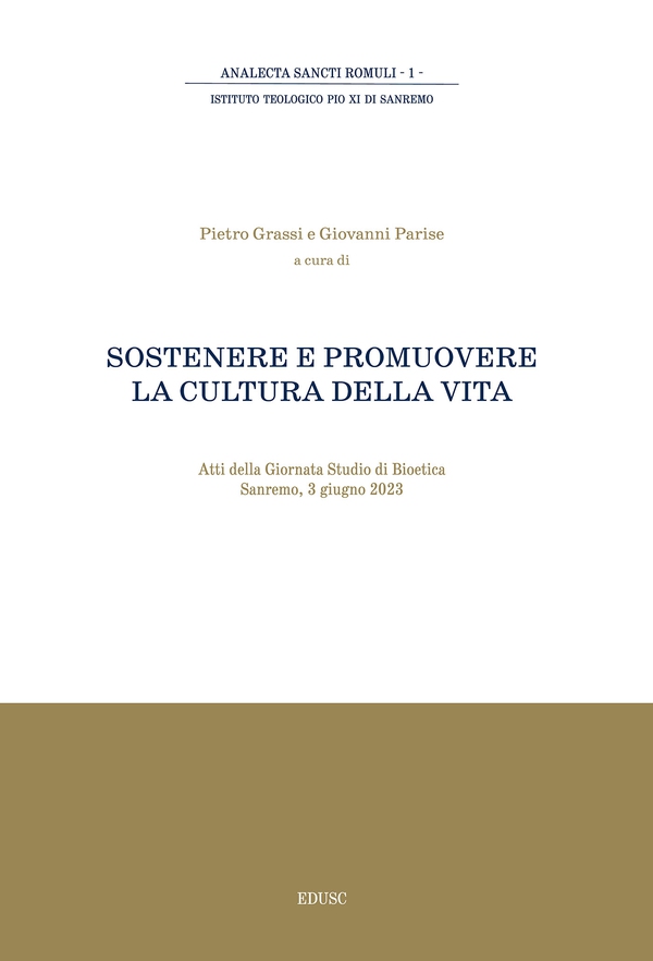 Sostenere e promuovere la cultura della vita - Librerie.coop Sostenere e promuovere la cultura della vita - Librerie.coop