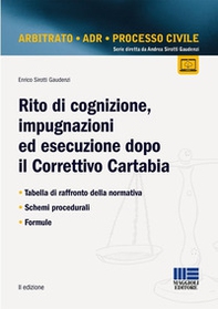 Rito di cognizione, impugnazioni ed esecuzione dopo il Correttivo Cartabia. Tabella di raffronto della normativa. Schemi procedurali. Formule - Librerie.coop Rito di cognizione, impugnazioni ed esecuzione dopo il Correttivo Cartabia. Tabella di raffronto della normativa. Schemi procedurali. Formule - Librerie.coop