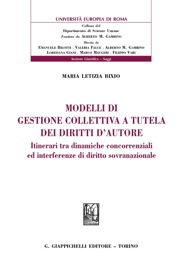 Modelli di gestione collettiva a tutela dei diritti d'autore- e-Book - Librerie.coop Modelli di gestione collettiva a tutela dei diritti d'autore- e-Book - Librerie.coop