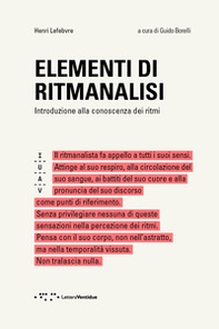 Elementi di ritmanalisi. Introduzione alla conoscenza dei ritmi - Librerie.coop