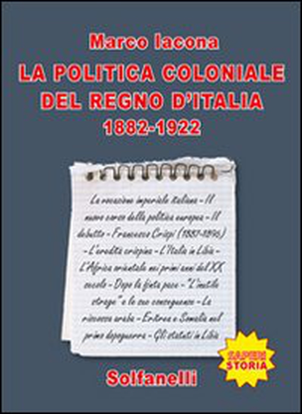 La politica coloniale del Regno d'Italia (1882-1922) - Librerie.coop La politica coloniale del Regno d'Italia (1882-1922) - Librerie.coop
