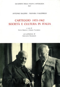 Carteggio (1933-1962). Società e cultura in Italia - Librerie.coop Carteggio (1933-1962). Società e cultura in Italia - Librerie.coop