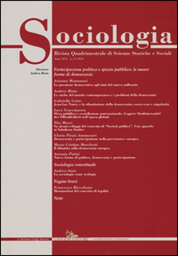 Sociologia (2016) - Vol. 2 - Librerie.coop Sociologia (2016) - Vol. 2 - Librerie.coop