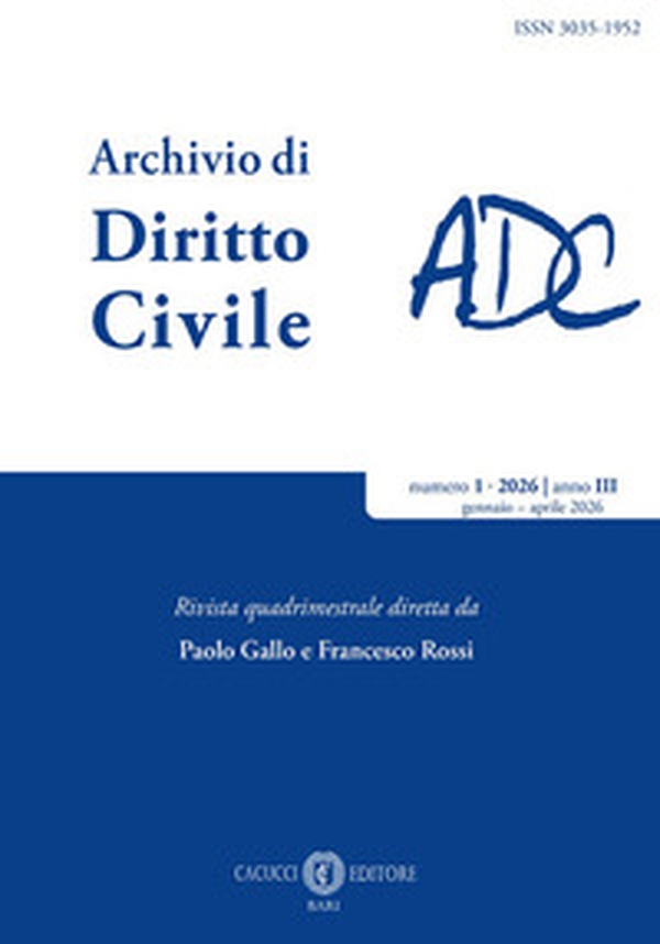 Rivista archivio di diritto civile - Vol. 1 - Librerie.coop