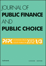 Journal of public finance and public choice. Economia delle scelte pubbliche (2002) vol. 1-3. Ediz. italiana e inglese - Librerie.coop
