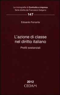 L'azione di classe nel diritto italiano. Profili sostanziale - Librerie.coop
