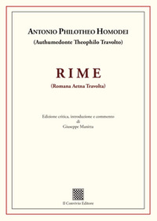 RIME (Romana Aetna Travolta) - Librerie.coop RIME (Romana Aetna Travolta) - Librerie.coop