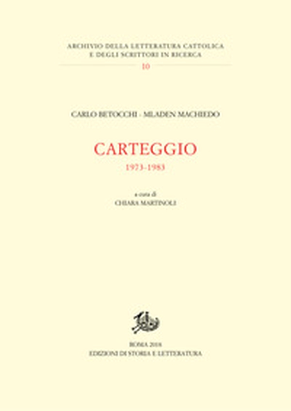 Carteggio 1973-1983 - Librerie.coop Carteggio 1973-1983 - Librerie.coop