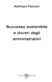 Successo sostenibile e doveri degli amministratori - Librerie.coop