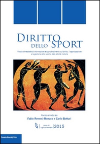 Diritto dello sport (2015) vol. 3-4 - Librerie.coop