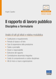 Il rapporto di lavoro pubblico. Disciplina e formulario - Librerie.coop