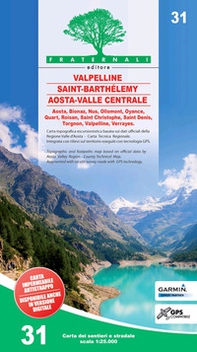 Carta n. 31. Valpelline, Saint-Barthélemy, Aosta 1:25.000 - Librerie.coop