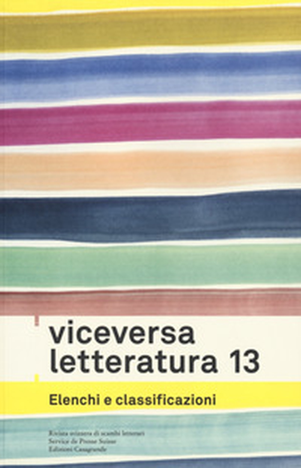 Viceversa Letteratura. Rivista svizzera di scambi letterari - Vol. 13 - Librerie.coop