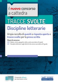 Tracce svolte disc. letter. Prova scritta. Concorso a cattedra - Librerie.coop