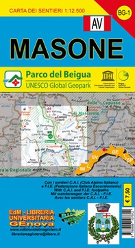 BG 1 Mason parco del Beigua. Carta dei sentieri 1:25.000 - Librerie.coop
