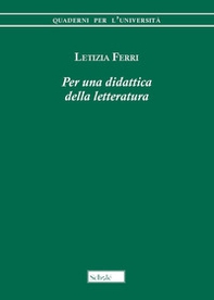 Per una didattica della letteratura - Librerie.coop Per una didattica della letteratura - Librerie.coop