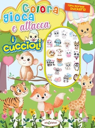 Colora gioca attacca i cuccioli. Activity book con puffy stickers - Librerie.coop