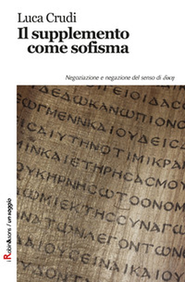 Il supplemento come sofisma - Librerie.coop Il supplemento come sofisma - Librerie.coop