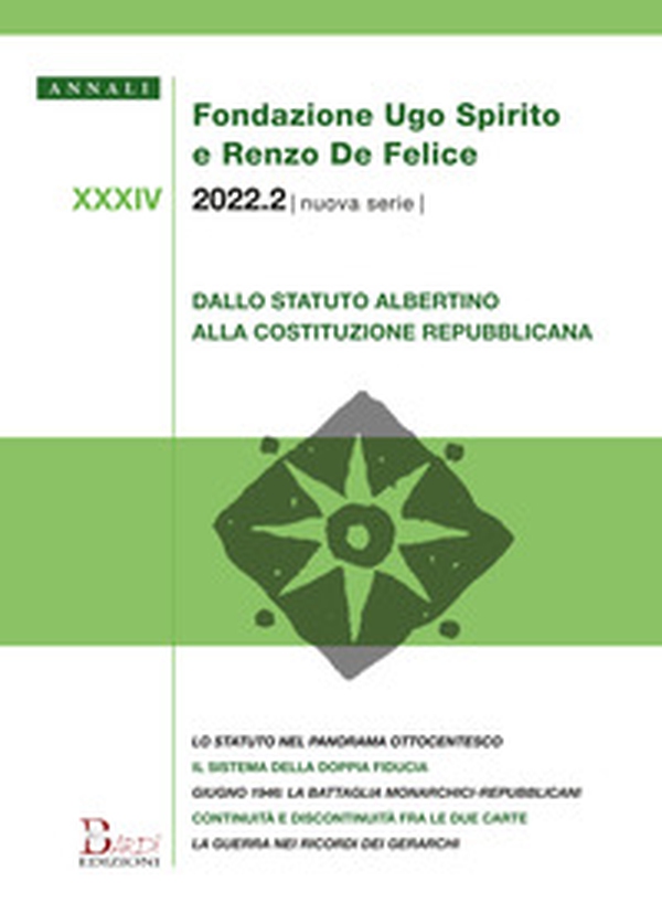 Annali Fondazione Ugo Spirito e Renzo De Felice. Nuova serie - Vol. 2 - Librerie.coop Annali Fondazione Ugo Spirito e Renzo De Felice. Nuova serie - Vol. 2 - Librerie.coop