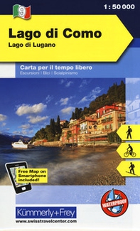 Lago di Como, lago di Lugano 1:50.000. Carta escursionistica - Librerie.coop