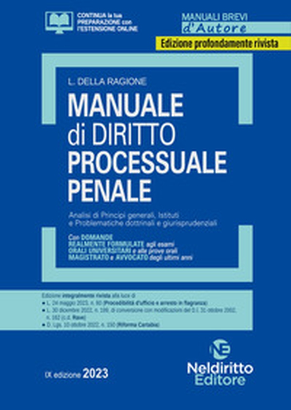 Manuale di diritto processuale penale - Librerie.coop Manuale di diritto processuale penale - Librerie.coop