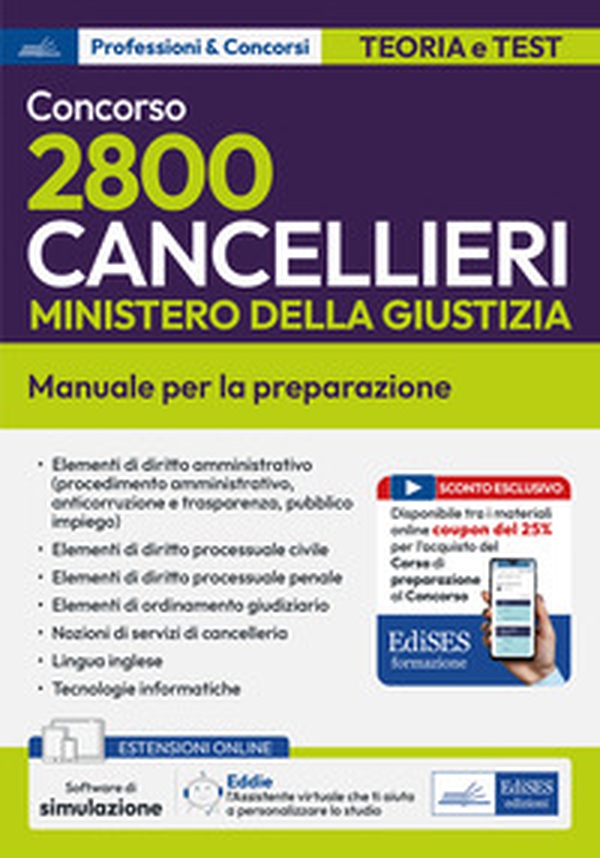 Concorso 2800 cancellieri esperti Ministero Giustizia. Manuale per la preparazione - Librerie.coop Concorso 2800 cancellieri esperti Ministero Giustizia. Manuale per la preparazione - Librerie.coop