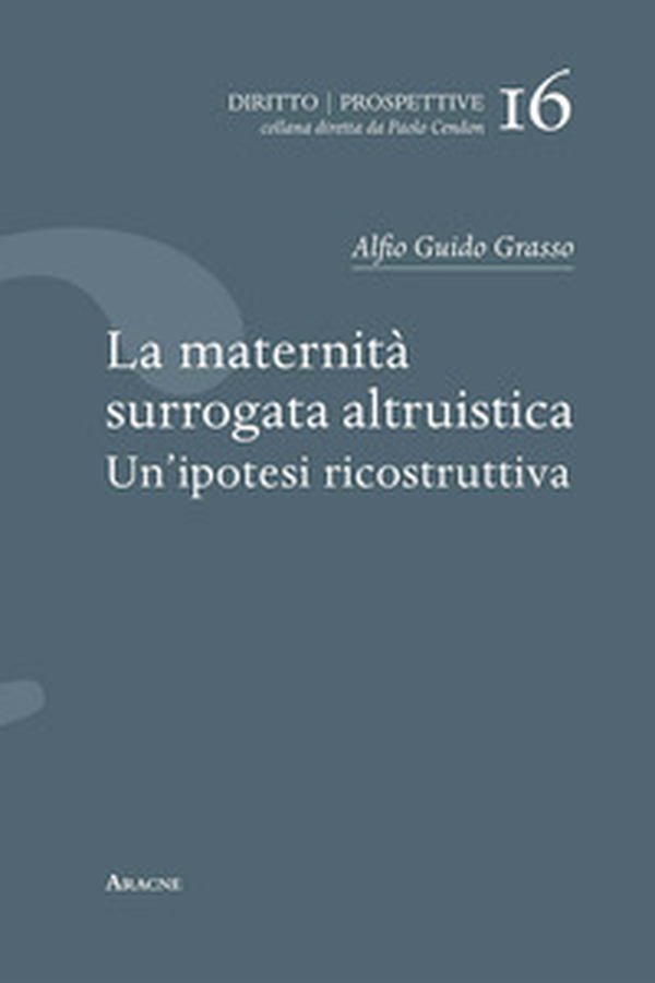 La maternità surrogata altruistica. Un'ipotesi ricostruttiva - Librerie.coop La maternità surrogata altruistica. Un'ipotesi ricostruttiva - Librerie.coop