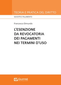 L'esenzione da revocatoria dei pagamenti nei termini d'uso - Librerie.coop
