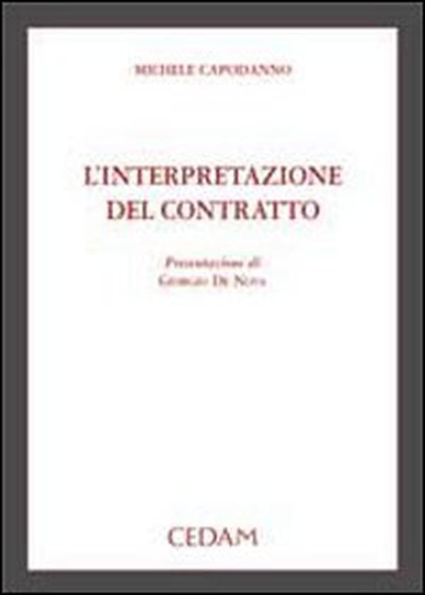L'interpretazione del contratto - Librerie.coop
