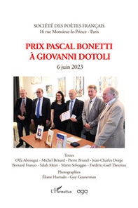 Prix Pascal Bonetti à Giovanni Dotoli. 6 juin 2023 - Librerie.coop