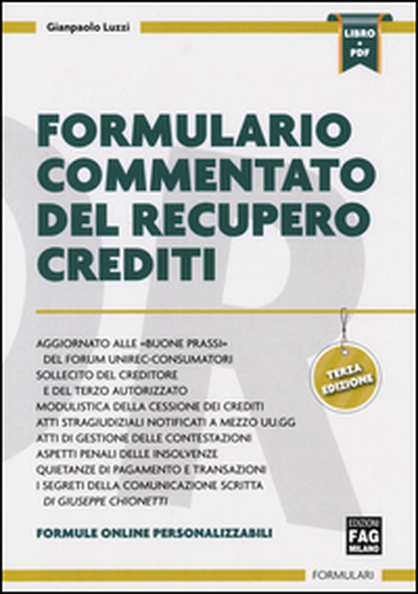Formulario commentato del recupero crediti - Librerie.coop Formulario commentato del recupero crediti - Librerie.coop