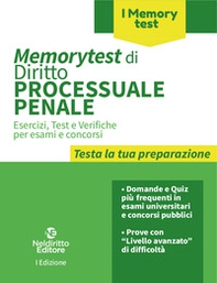 Memorytest di diritto processuale penale - Librerie.coop