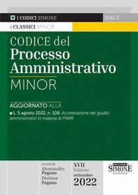 Codice del processo amministrativo Minor - Librerie.coop