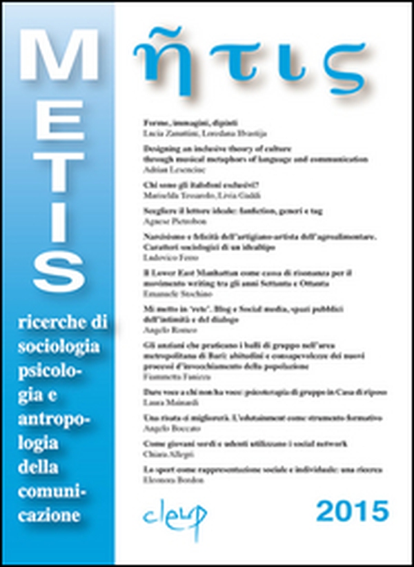 Metis. Ricerche di sociologia, psicologia e antropologia della comunicazione - Librerie.coop Metis. Ricerche di sociologia, psicologia e antropologia della comunicazione - Librerie.coop