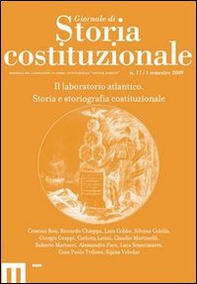 Giornale di storia costituzionale. Primo semestre 2009 - Vol. 17 - Librerie.coop