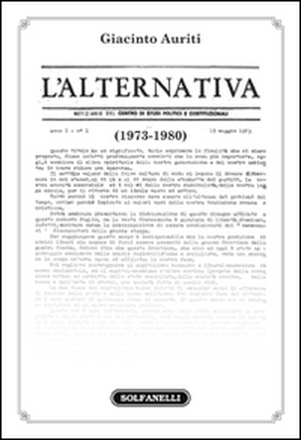 L'Alternativa (1973-1980) - Librerie.coop L'Alternativa (1973-1980) - Librerie.coop