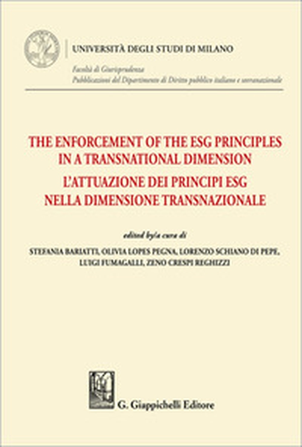 The enforcement of the ESG principles in a transnational dimension - Librerie.coop