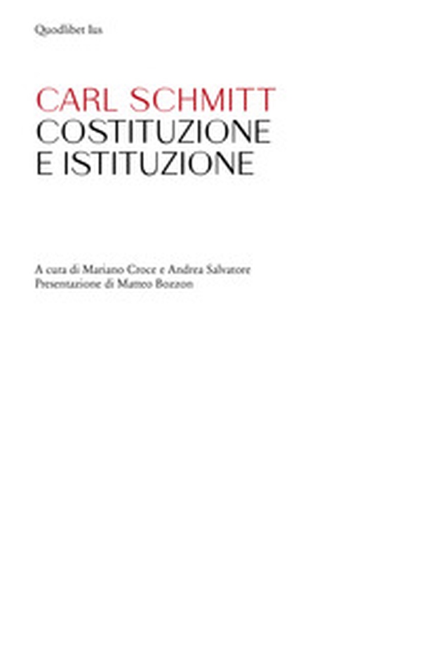 Costituzione e istituzione - Librerie.coop Costituzione e istituzione - Librerie.coop