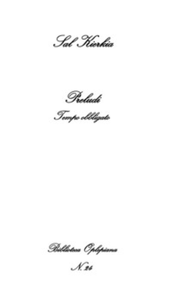 Preludi. Tempo obbligato - Librerie.coop Preludi. Tempo obbligato - Librerie.coop