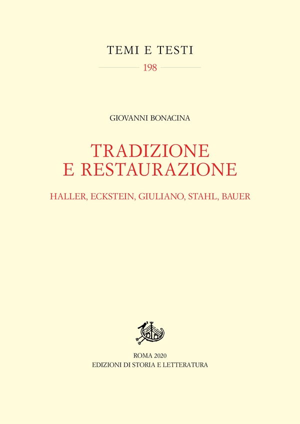 Tradizione e Restaurazione - Librerie.coop Tradizione e Restaurazione - Librerie.coop