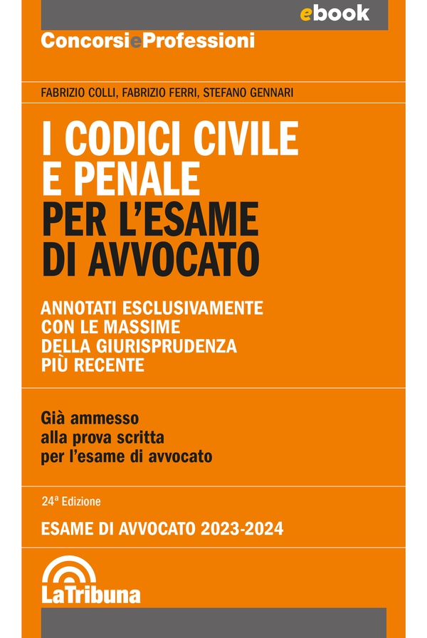 I codici civile e penale per l'esame di avvocato (codice dei contrasti) - Librerie.coop I codici civile e penale per l'esame di avvocato (codice dei contrasti) - Librerie.coop