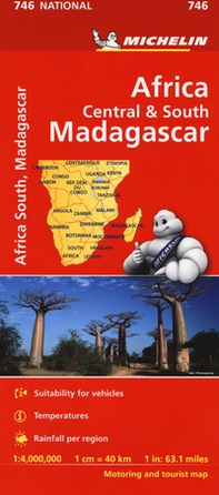 Africa Central & South, Madagascar 1:4.000.000 - Librerie.coop