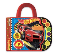 Hot Wheels. Valigetta con acquerelli. I colorelli - Librerie.coop