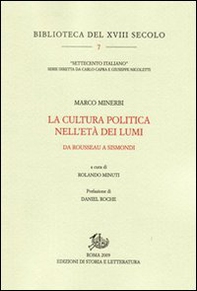 La cultura politica nell'età dei Lumi. Da Rousseau a Sismondi - Librerie.coop