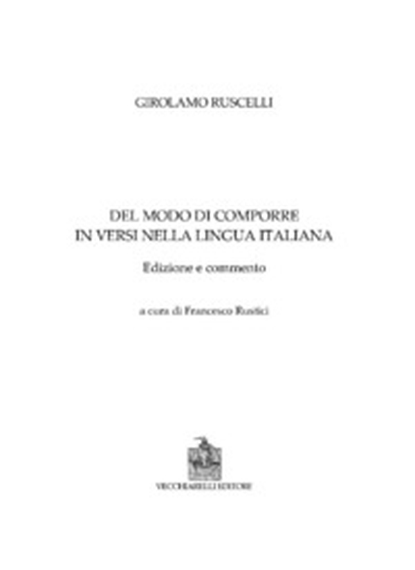 Del modo di comporre versi nella lingua italiana - Librerie.coop Del modo di comporre versi nella lingua italiana - Librerie.coop