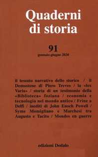 Quaderni di storia - Vol. 91 - Librerie.coop