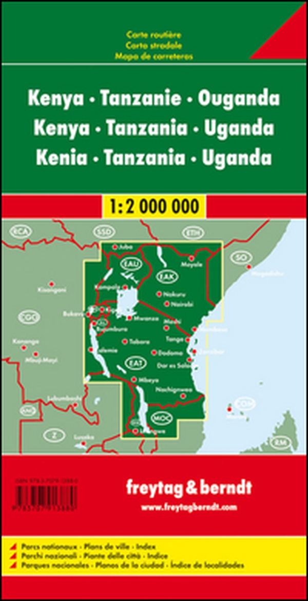 Kenya-Tanzania-Uganda 1:2.000.000 - Librerie.coop Kenya-Tanzania-Uganda 1:2.000.000 - Librerie.coop