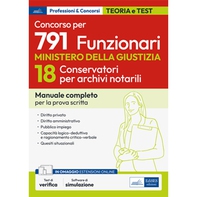 Concorso 18 Conservatori Archivio notarile Ministero Giustizia - Librerie.coop