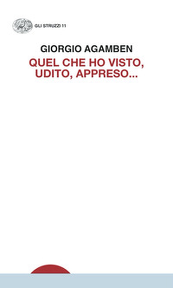 Quel che ho visto, udito, appreso... - Librerie.coop Quel che ho visto, udito, appreso... - Librerie.coop