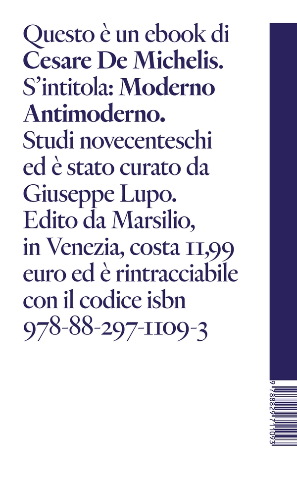 Moderno Antimoderno - Librerie.coop Moderno Antimoderno - Librerie.coop